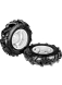 Pair pneumatic “Tractor” wheels  5.00-10 [adjustable discs] - COD. 900412