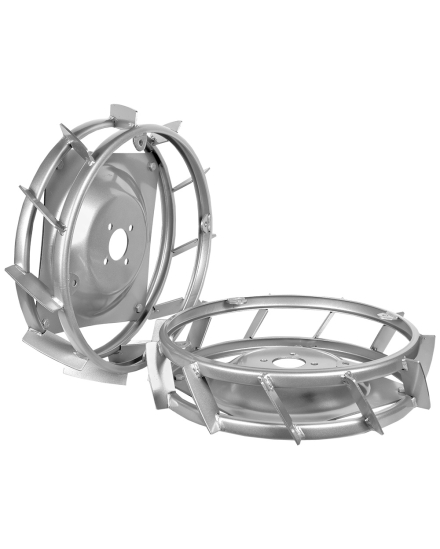 Pair wide steel wheels Ø 46 X 12 cm - COD. 922212