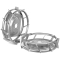 Wide steel wheels Ø 46 x 12 cm  (pair) 