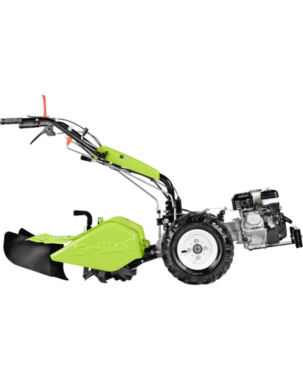 G 84 with furrower behind the rotary tiller