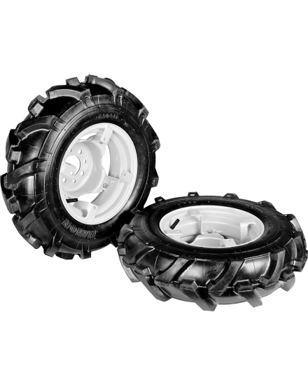 Paire roues pneumatiques  "Tractor" 5.00-10 [jantes réglables] - REF. 900412