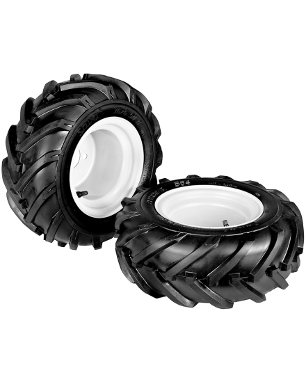 Paire roues pneumatiques "Tractor" 16X6.50-8 [jantes fixes] - REF. 912712