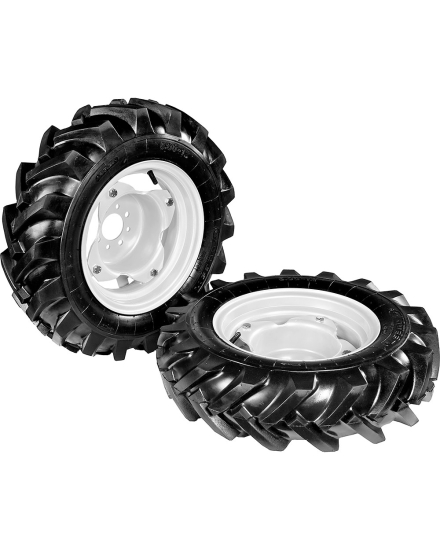 Paire roues pneumatiques "Tractor" 5.00-12 [jantes réglables] - REF. 902512