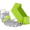 Benne “Dumper“ 230 L (nécessaire kit pour basculement hydraulique réf. 9B5012/réf. 9C1312)